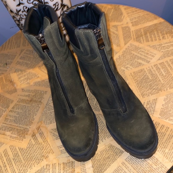 ❤️‍🔥 Emanuel Crastos made in Italy Army green moto boot Euro sz39 - Picture 4 of 9